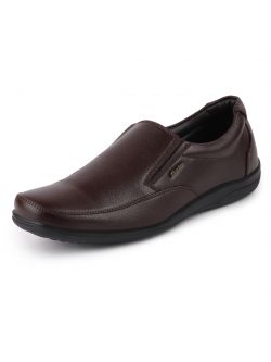 Bata Men's Brown Formal Dress Slip On Shoes