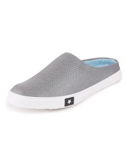 Fausto Men Grey Slip On Shoes