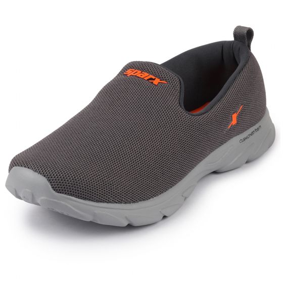 Grey/Neon Orange Sports Slip 